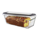 1.6 Qt Glass Loaf Pan With Lid