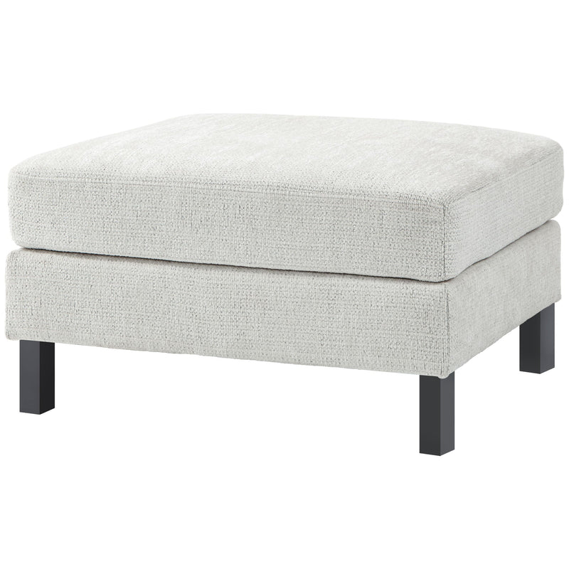 Ottoman Module for Modular Sectional Sofa, Upholstered Footrest with Wood Legs and Pocket Spring, Cream White