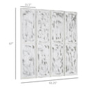 Screen Divider Room Divider with Foldable Design for Indoor Bedroom Office 5.5' Rustic White