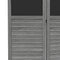 Wooden Room Divider with Blackboard, 4 Panel Folding Privacy Screen for Home Office, 5.5', Gray