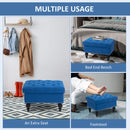 Ottoman with Storage for Living Room 25" Storage Ottoman with Removable Lid Blue