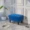 Ottoman with Storage for Living Room 25" Storage Ottoman with Removable Lid Blue